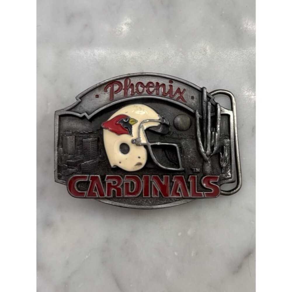 Rare Vintage Phoenix Cardinals Siskiyou Belt Buckle Cast Metal NFL Ltd Edition